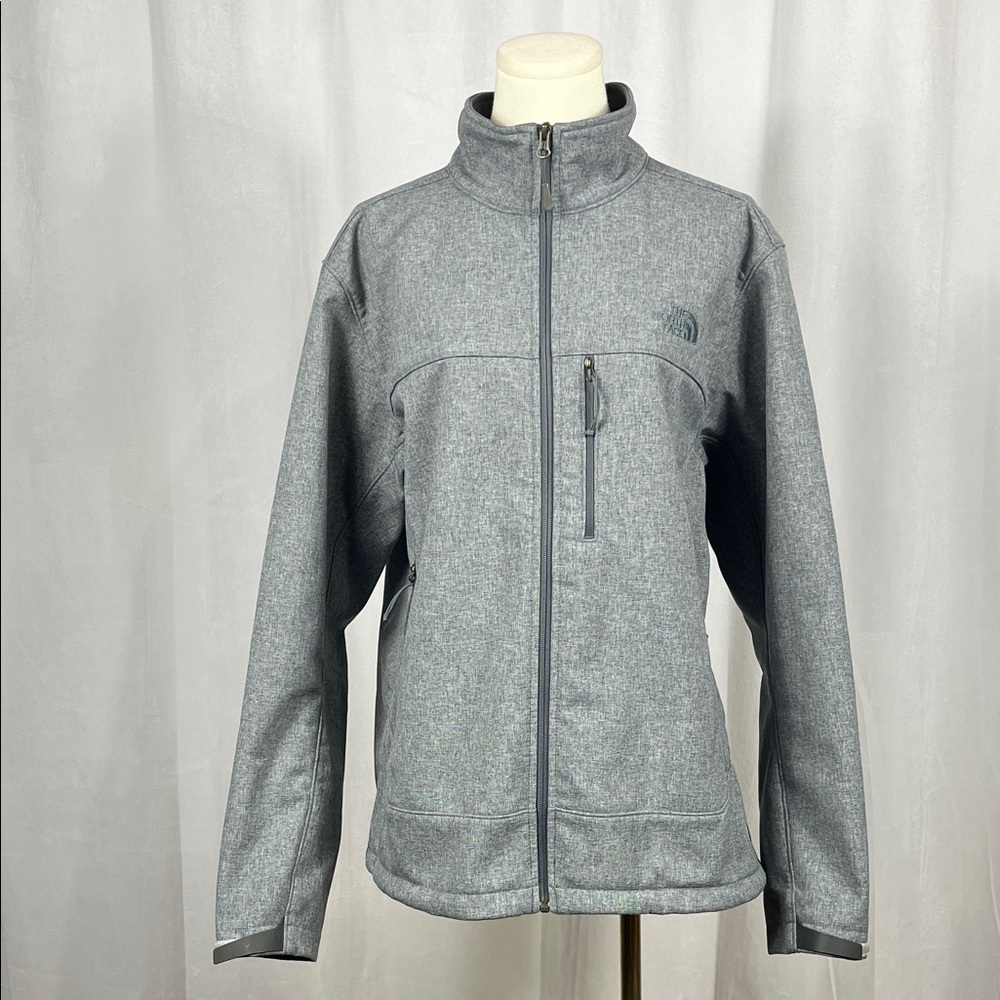 North Face Men’s Heather Gray Bionic Soft Shell Jacket.
